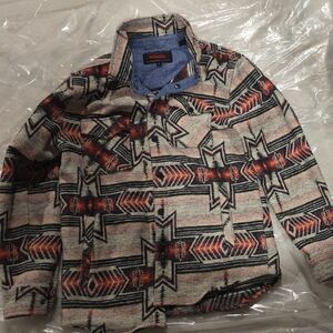 Rock & Roll Denim Multicolor Geometric Shirt